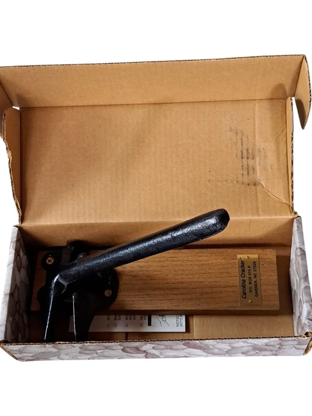 The Carolina Cracker Cast Iron Nut Cracker with Box